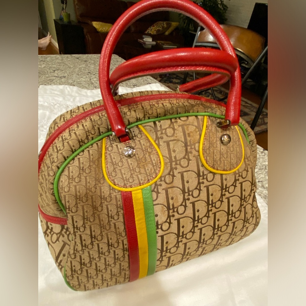 CHRISTIAN DIOR Vintage  Rasta Bowler - RARE - Picture 2 of 13